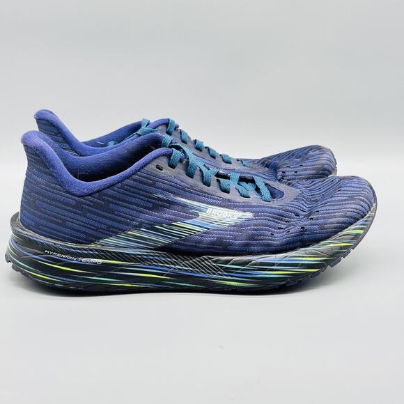 Brooks Shoes Womens 8 Navy Blue Hyperion Tempo Boston Marathon Running Sneakers - Picture 1 of 10